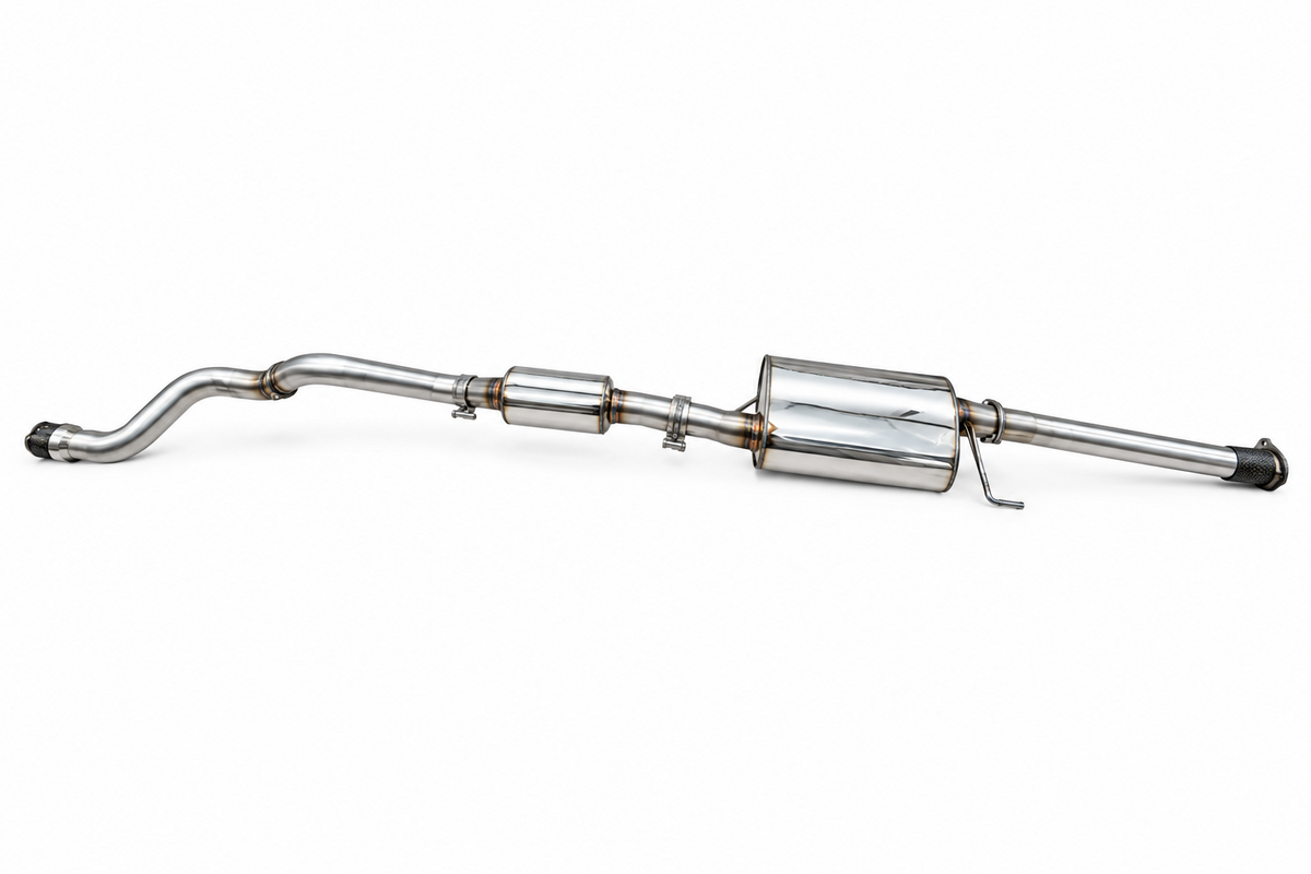 Manta 3in Stainless Steel Cat Back Exhaust System GWM Cannon Alpha 2.0L Turbo Petrol Hybrid Ute Centre & Extended Rear Muffler Quiet (2025-2026) | SSMKGW0011
