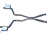 Manta - Jeep Grand Cherokee WK2 SRT 6.4L V8 - Twin 3" Cat Back Exhaust System with Chrome Tips - Hotdog/Muffler
