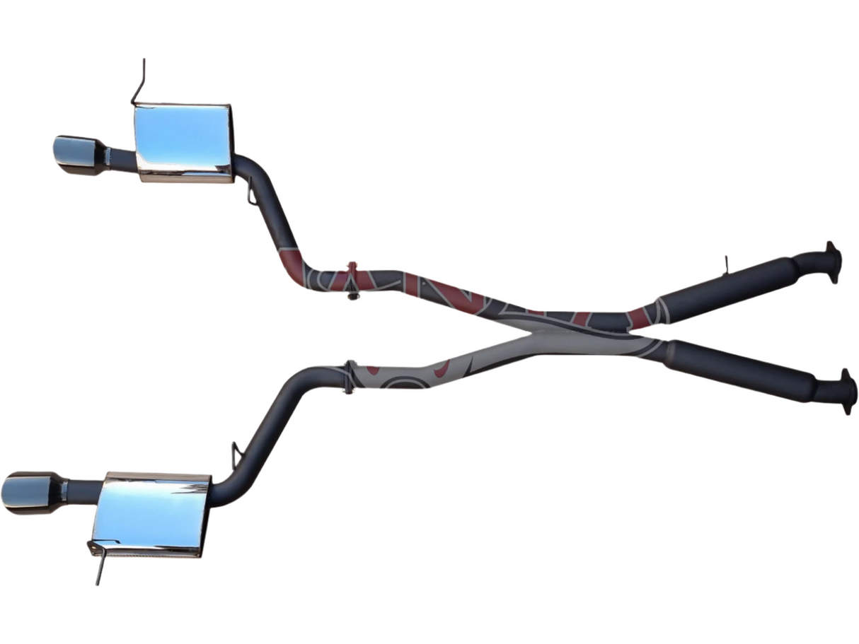 Manta - Jeep Grand Cherokee 2012+ WK2 5.7L - 3" Twin Stainless Cat Back Exhaust System with Chrome Tips - Hotdog/Muffler