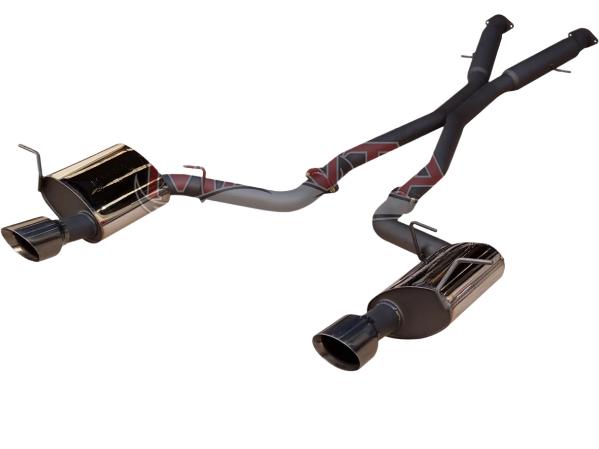 Manta - Jeep Grand Cherokee 2012+ WK2 5.7L - 3" Twin Stainless Cat Back Exhaust System with Chrome Tips - Hotdog/Muffler