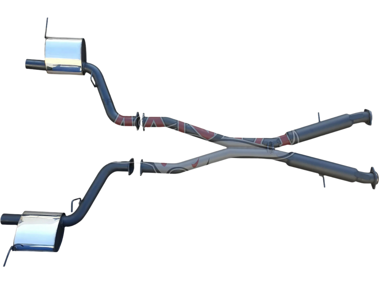 Manta - Jeep Grand Cherokee 2012+ WK2 5.7L - 3" Twin Stainless Cat Back Exhaust System with Chrome Tips - Hotdog/Muffler