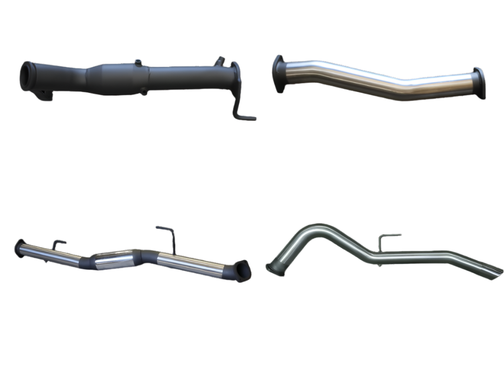 Manta - Nissan Navara NP300 3in Turbo Back Exhaust System With Cat, Hotdog