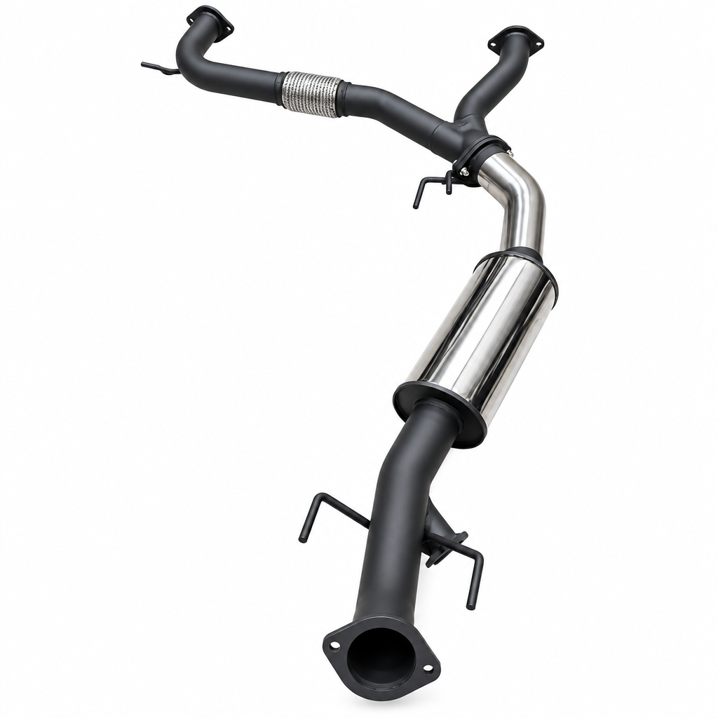 Manta Stainless Steel Exhaust Bimodal Resonator Patrol Y62 Warrior - SSMKNI0125
