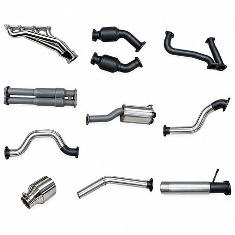 Manta 3in Twin Full Exhaust System RAM TRX 6.2L V8 Ceramic Coated Black Tips-SSMKRA0012