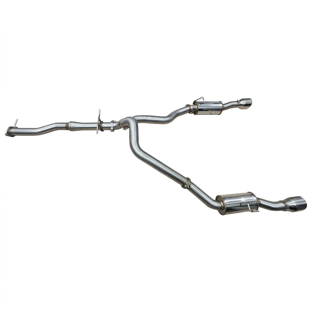 Manta Stainless Steel Exhaust No Centre Muffler Rear Mufflers 5in Chrome Tips RAM 1500 - SSMKRA0025
