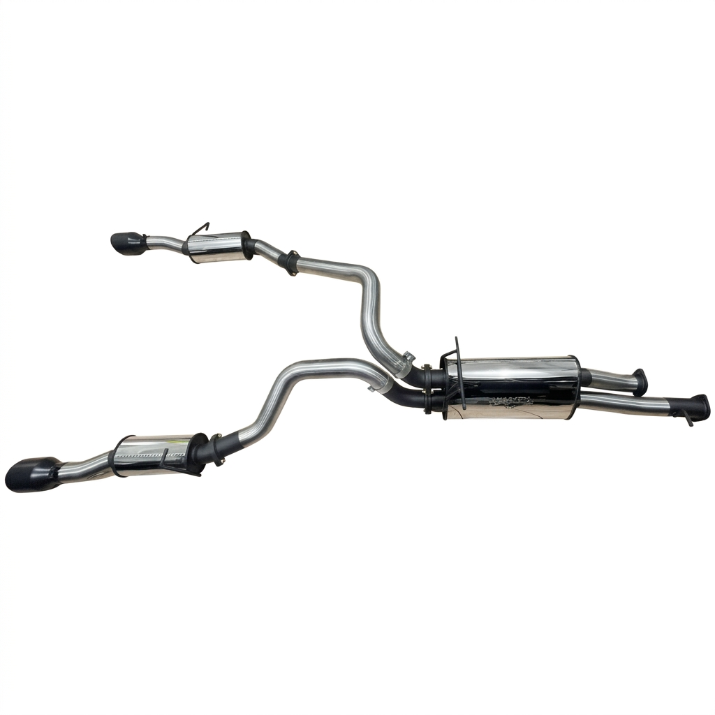 Manta RAM 1500 DT Series 3 0L Hurricane HO Dual Cat Back Exhaust - SSMKRA0028