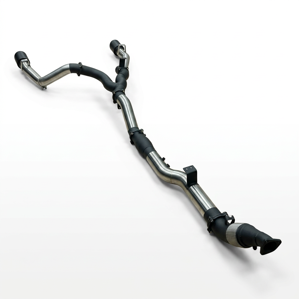 Manta Stainless Steel Exhaust Cat No Muffler Exit LR Landcruiser VDJ79 - SSMKTY0222