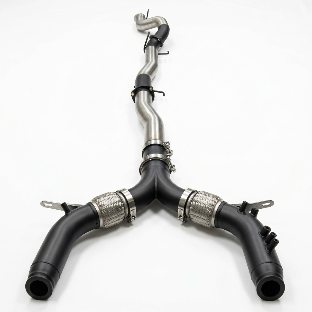 Manta Toyota Hilux GUN126R 2 8L Straight Pipe Turbo Back Exhaust - SSMKTY0234