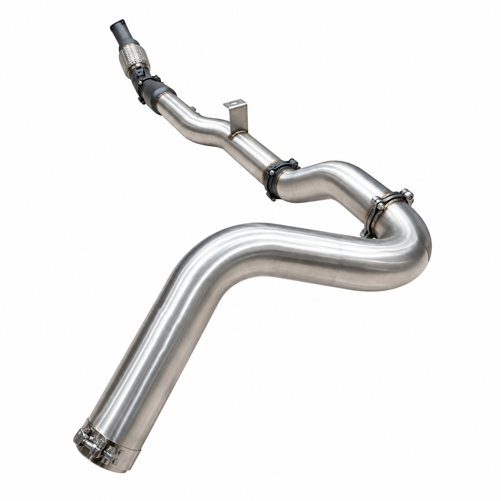 Manta Stainless Steel Side Exit Turbo Back Exhaust Cat No Muffler Landcruiser VDJ79 - SSMKTY0388