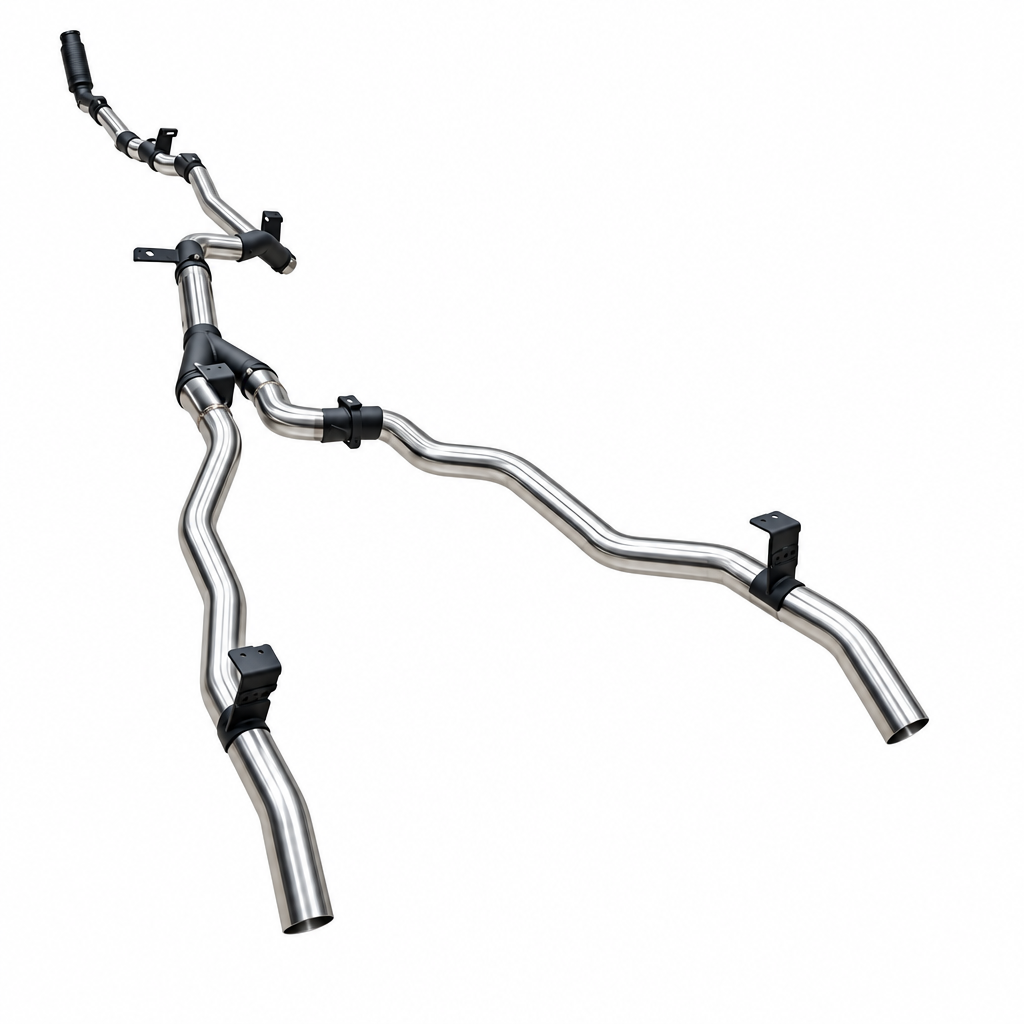 Manta 3in Dual Turbo Back Exhaust Toyota Landcruiser GDJ79 Ute 2 8L - SSMKTY0412