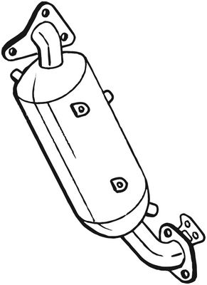Diesel Particulate Filter - Subaru Forester Outback Early (Bosal)