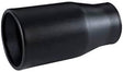 Exhaust Tip - 2 1/2" (In) 3" Inch (Out) 228mm Long (Matte Black - Rolled Edge)