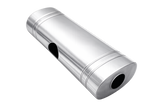 XForce | 304SS Oval East-West Muffler 24" | 3" Inlet to Dual 2.5" Outlet | Brushed Finish | VX9E-24325