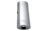 XForce | 304SS Oval East-West Muffler 24" | 3" Inlet to Dual 2.5" Outlet | Brushed Finish | VX9E-24325