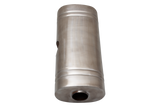 XFORCE - 409 Stainless Steel Oval Muffler 8"x 5" x 20" East West  2.25" centre inlet dual 2" Outlet