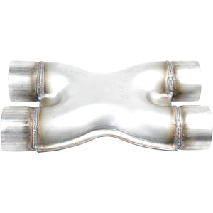 X-Pipe - Twin, 63mm (2-1/2" Inch), 409 Stainless Steel