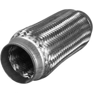 2.5" Inch Id X 8" Inch Long Stainless Steel Double Braided Exhaust Flex Joint