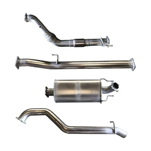 Berklee Performance - Toyota Hilux D4D 3" Inch Stainless Steel Turbo Back Exhaust System (Ballistic Exhaust)