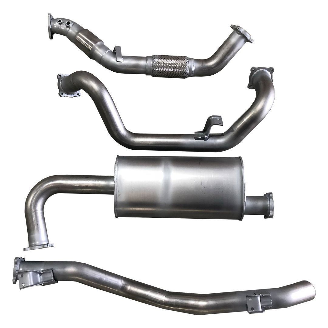 Berklee Performance - Toyota Landcruiser 79 Series (2 DOOR CHASSIS) 3" Stainless Steel Turbo Back Exhaust System (Ballistic Exhaust)