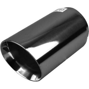 Exhaust Tip - 2 1/2" Inch (In) 3" Inch (Out) (Rolled In - Angle Cut)