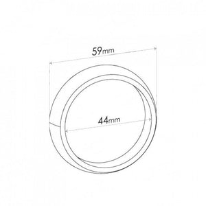 Single Taper Ring Gasket - ID 45mm, OD 59mm, THK 16.4mm, WIRE