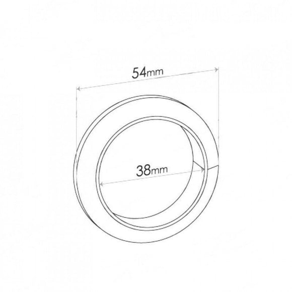 Double Taper Ring Gasket - ID 38mm, OD 54mm, THK 14mm, WIRE