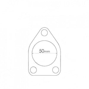Flange Gasket - Suited For Mitsubishi Magna Tail Pipe, Inside Diameter 50mm, (3 Bolts)