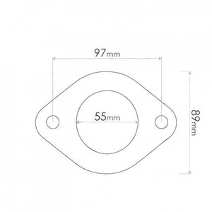 Flange Gasket - Inside Diameter 97mm (2 Bolts)