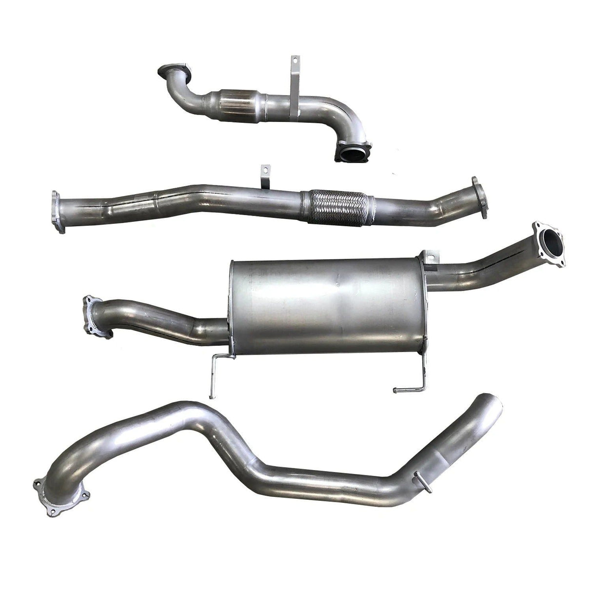 Berklee Performance - Nissan Patrol 3.0L GU 3" Stainless Steel Turbo Back Exhaust System (Ballistic Exhaust)