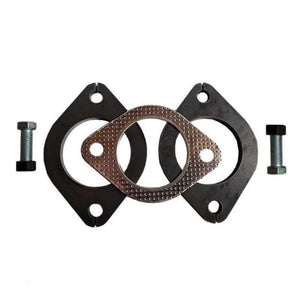 Exhaust Flange Plates to Suit 2.5" Inch Tube With Gaskets & Nuts & Bolts 8mm