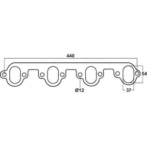 Exhaust Manifold Gasket - Ford XA-XF Falcon 460, (2 Gaskets Required)
