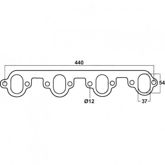 Exhaust Manifold Gasket - Ford XA-XF Falcon 460, (2 Gaskets Required)