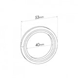 Spiral Wound Ring Gasket - ID 40mm, OD 53mm, THK 5mm, SPIRAL