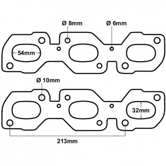 Ford Escape & Mazda Tribute V6 - Exhaust Manifold Gasket Pair