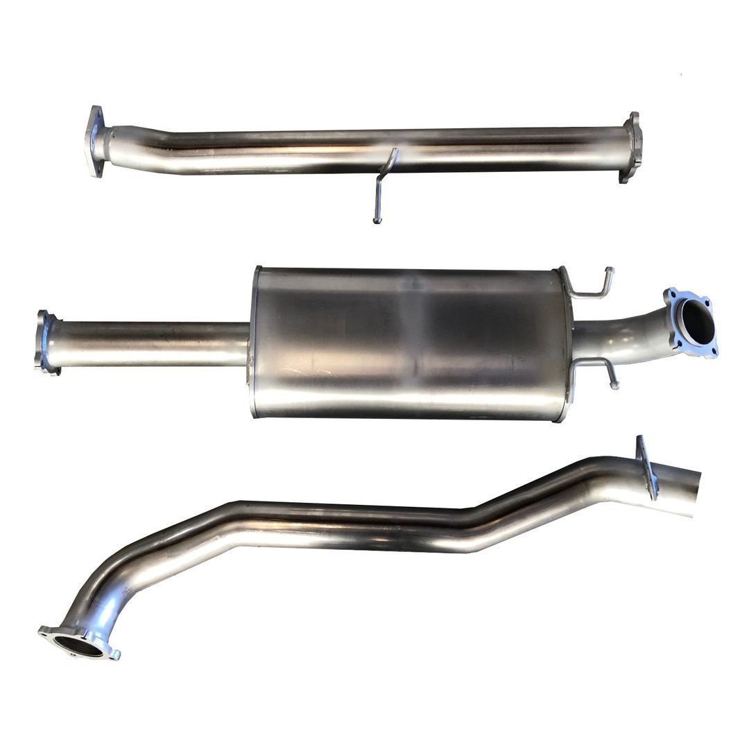 Berklee Performance - Ford Ranger 3.2L PX 2 2016 ONWARDS 3" Mild Steel DPF Back Exhaust (Ballistic Exhaust)