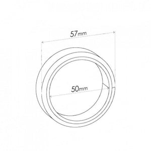 Single Taper Ring Gasket - ID 50mm, OD 59mm, THK 15mm, WIRE