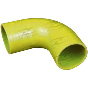 Silicone Hose - Inside Diameter 2 1/2" Inch (63mm), Yellow, 90 Bend