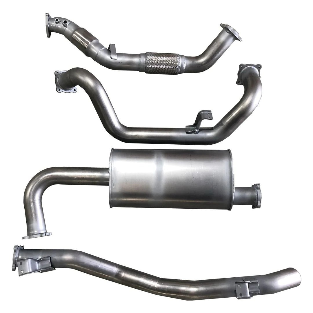 Berklee Performance - Toyota Landcruiser 79 Series (2 DOOR CHASSIS) 3" Mild Steel Turbo Back Exhaust System (Ballistic Exhaust)