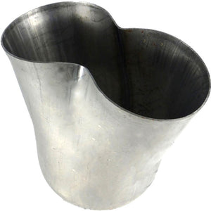 Collector Cone 2 Into 1 - 3" Inch In, 3-1/2" Inch Out, Mild Steel