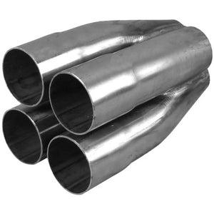 Merge Collector 4 Into 1 - 1-5/8" Inch In, 3" Inch Out, Mild Steel