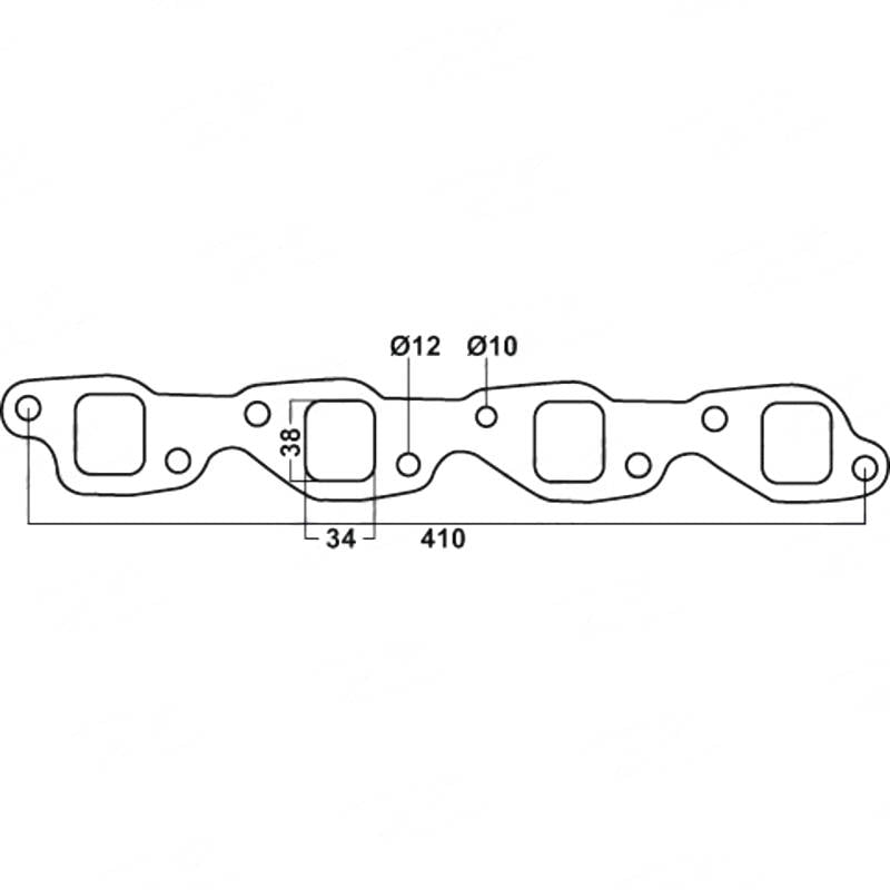 Holden VN-VP Commodore EFI 5.0L & 5.7L Square Port - Exhaust Manifold Gasket Kit