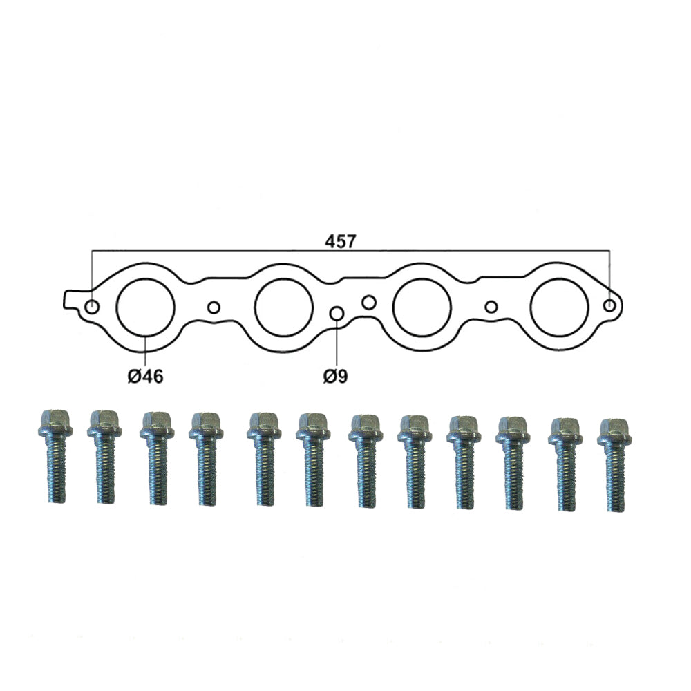 Holden Commodore V8 5.7L 6.0L 6.2L Exhaust Manifold Extractor Gaskets & Bolts