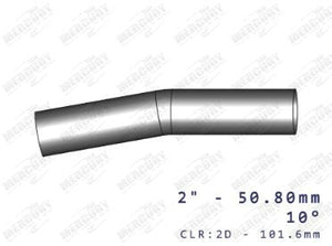 Mercury - 2" (50.80mm) 10 DEG. S409 MANDREL BEND 2D