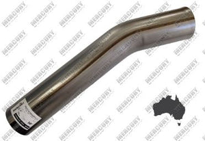 Mandrel Bend 30 Degree - Outside Diameter 76mm (3" Inch), Long Leg 409 Stainless