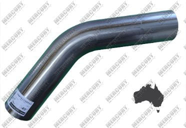 Mandrel Bend 45 Degree - Outside Diameter 76mm (3" Inch), 409 Stainless