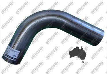 Mandrel Bend 90 Degree - Outside Diameter 76mm (3" Inch), 409 Stainless