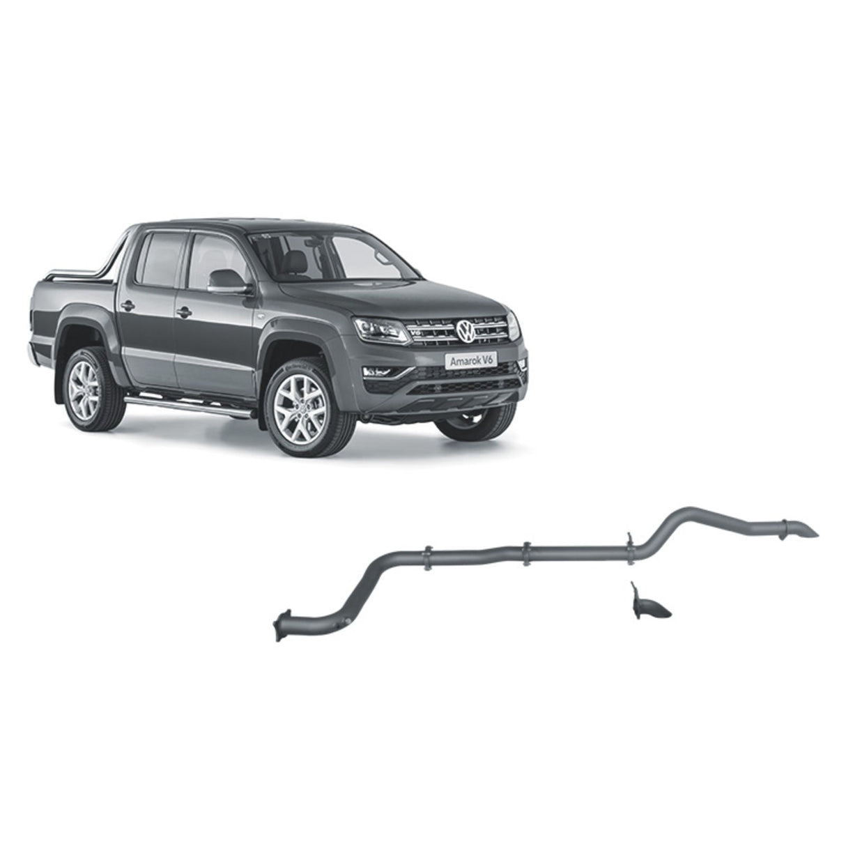 Redback Performance - Volkswagen Amarok 3.0L V6 (09/2016 - on) Exhaust (Extreme Duty 4x4) "Pipe Only"