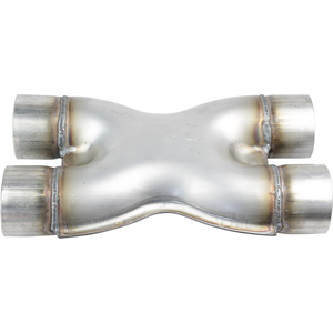 X-Pipe - Twin, 57mm (2-1/4" Inch), 409 Stainless Steel