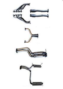 Manta - Ford Falcon BF GT V8 4V Sedan - Full System - 1 3/4" Extractors + Cats with 2.5" Stainless Dual Cat Back - Dual Exit - Hotdog/Muffler