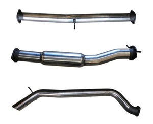 Manta - Ford Ranger PX2 - DPF Back - 3" Single Stainless Exhaust - Pipe Only